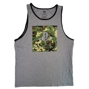 Mens PlayStation Tank Top Camo Graphic Print XL Official Licensed Product